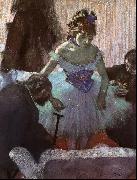 Edgar Degas Before the Entrance on Stage painting